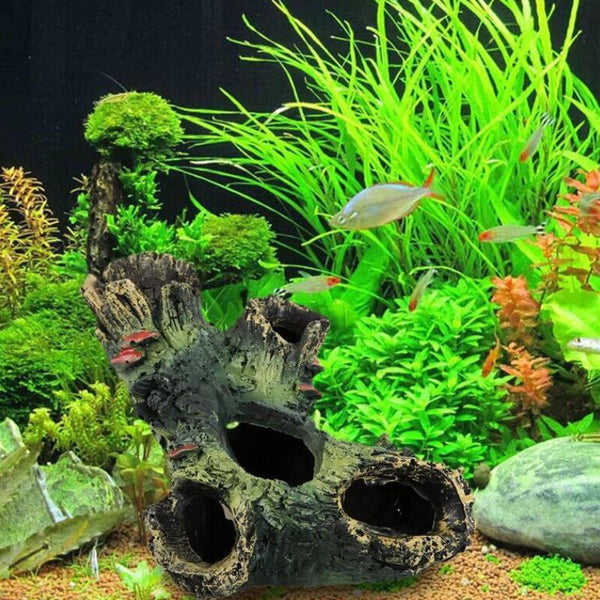 Resin Rockery Fish Tank Landscape Aquarium Decoration Rockery Mountain Hiding Cave Pet Supplies Ornament 1pc