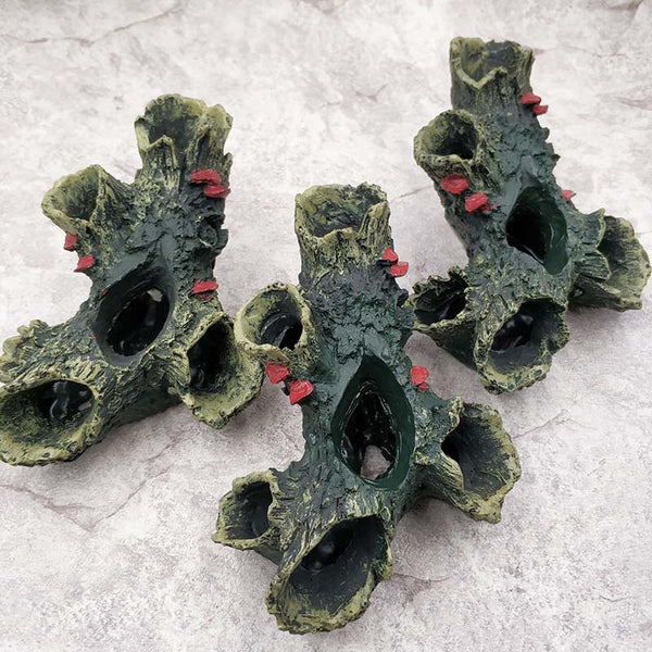 Resin Rockery Fish Tank Landscape Aquarium Decoration Rockery Mountain Hiding Cave Pet Supplies Ornament 1pc