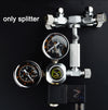 Stainless Steel Multi Way Aquarium CO2 Splitter Distributor Check Valve Solenoid Valve CO2 Regulator Rector Fish Tank Accessory