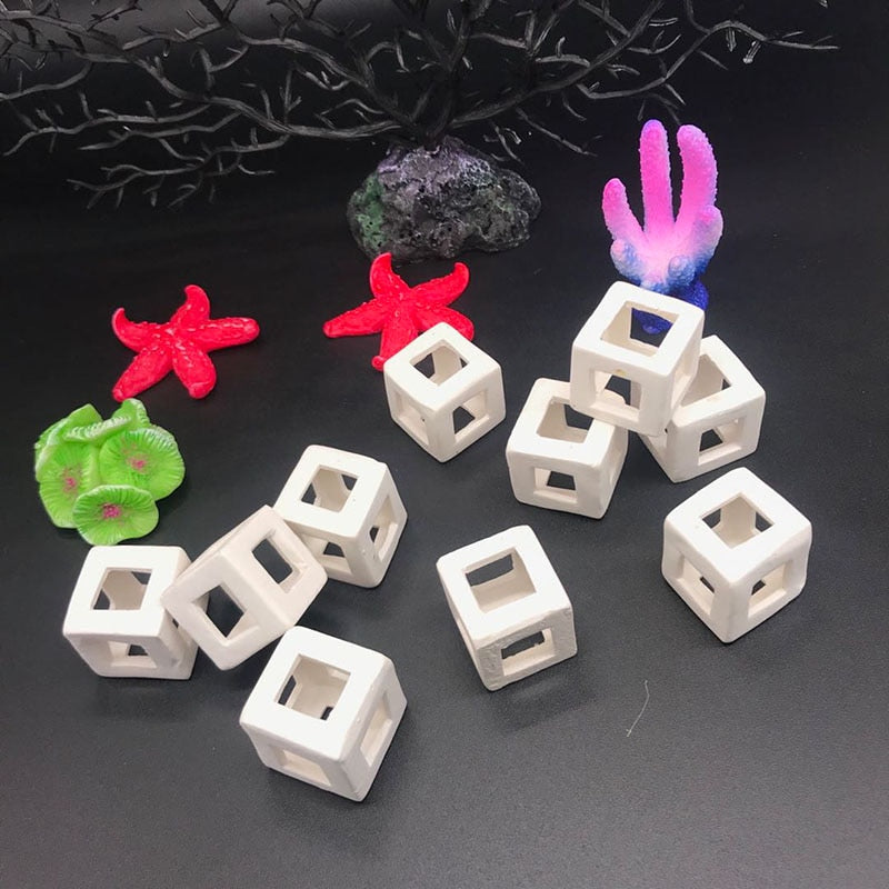 Ceramic Aquarium Decoration Fish Shrimps Shelter House Pottery Scorpion House Canister Simulation Stone Fish Tank Decor Great