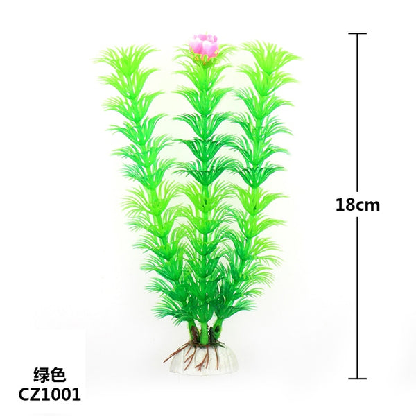 37CM Green Artificial Eco Friendly Plastic Aquarium Fake Water Plants Home Fsh Tank Decoration Accessories