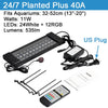 NICREW  32-74cm Planted Aquarium LED Lighting Lamp 110V-240V Automated Timer Dimmer Fish Tank Light for Aquarium