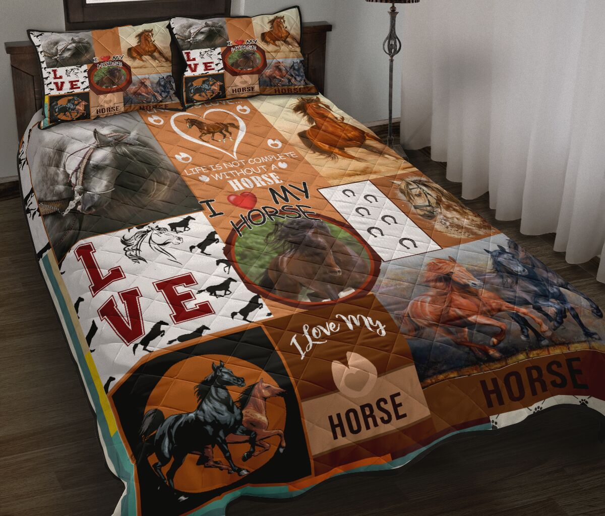 Horse Life Is Not Complete QBS Quilt Bedding Set Bedroom Decoration Twin/Queen/King Size Bedding