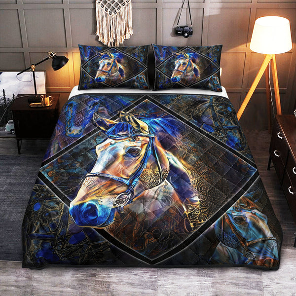 Horse Magic Art QBS Quilt Bedding Set Bedroom Decoration Twin/Queen/King Size Quilt Bed Set