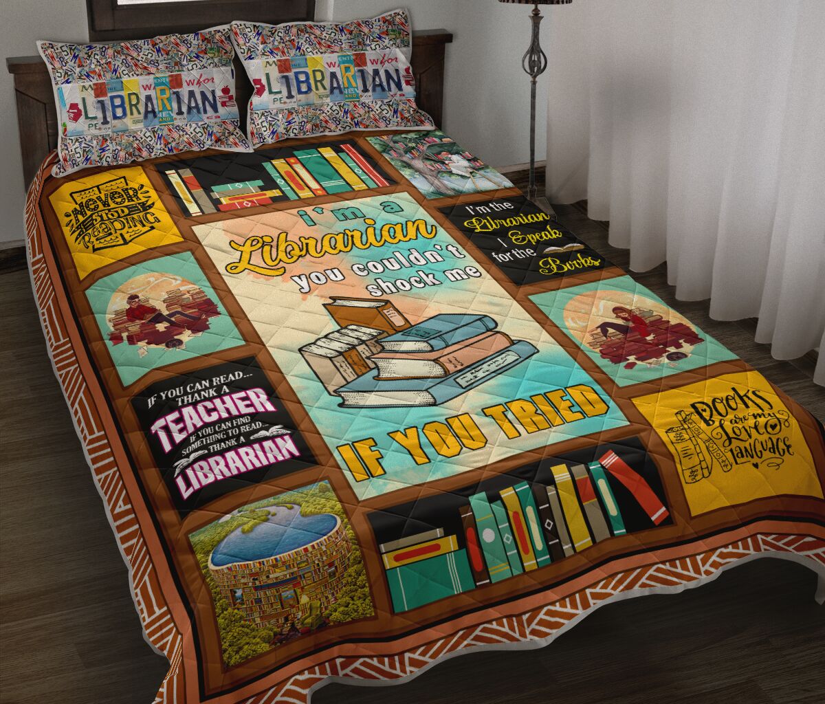 I'm A Librarian If You Tried QBS Comfortable Quilt Bedding Set Bedroom Decoration Twin/Queen/King Size Bedding