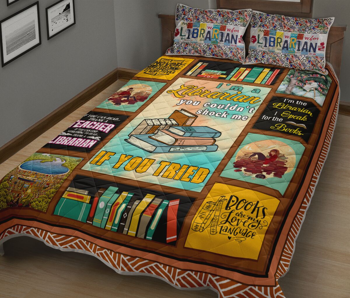 I'm A Librarian If You Tried QBS Comfortable Quilt Bedding Set Bedroom Decoration Twin/Queen/King Size Bedding