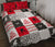 Ice Hockey Shape Pattern QBS Red Gray Comfortable High Quality Quilt Bedding Set Bedroom Decoration Twin/Queen/King Size Bedding