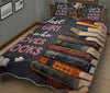 Just A Girl Who Loves Books QBS Comfortable Quilt Bedding Set Bedroom Decoration Twin/Queen/King Size Bedding