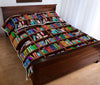 Library Bookshelf QBS Comfortable Quilt Bedding Set Bedroom Decoration Twin/Queen/King Size Bedding