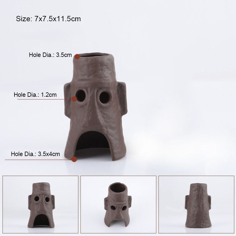 Ceramic Aquarium Decoration Fish Shrimps Shelter House Pottery Scorpion House Canister Simulation Stone Fish Tank Decor Great