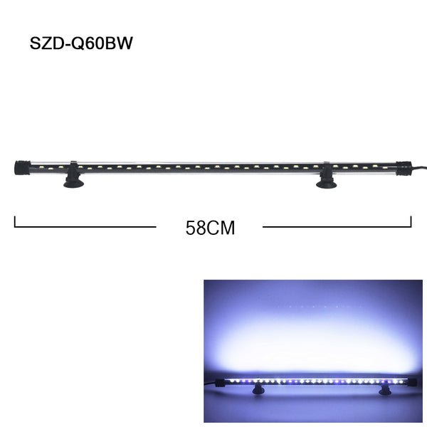 LED Aquarium Light Waterproof Fish Tank Light Aquatic Plant Light Submersible Underwater Clip Lamp Aquatic Decor