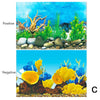 Aquarium Landscape Sticker Poster Fish Tank 3D Background Sticker Double-sided Ocean Sea Plants Aquarium Decor Accessories