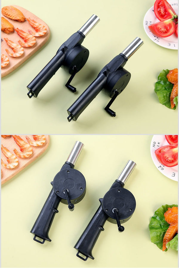 Hand Blower Household Hand Portable Barbecue Blower Small Hair Dryer Outdoor Barbecue Accessories Tools