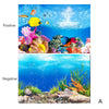 Aquarium Landscape Sticker Poster Fish Tank 3D Background Sticker Double-sided Ocean Sea Plants Aquarium Decor Accessories