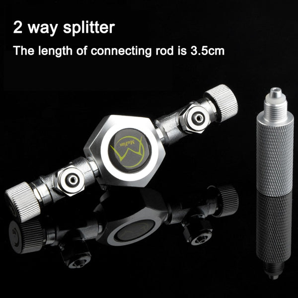 Stainless Steel Multi Way Aquarium CO2 Splitter Distributor Check Valve Solenoid Valve CO2 Regulator Rector Fish Tank Accessory
