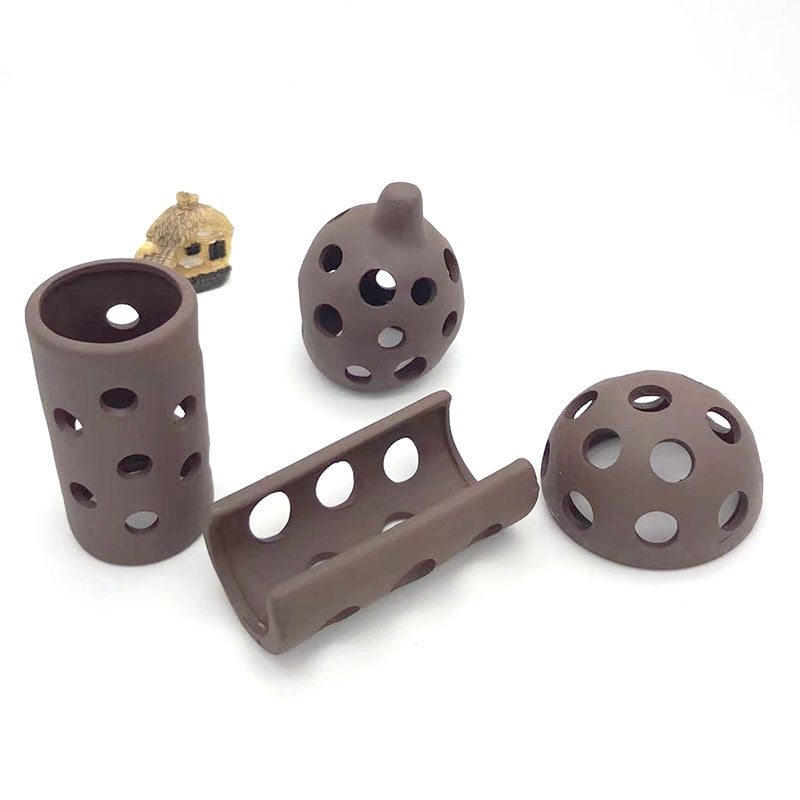 Ceramic Aquarium Decoration Fish Shrimps Shelter House Pottery Scorpion House Canister Simulation Stone Fish Tank Decor Great