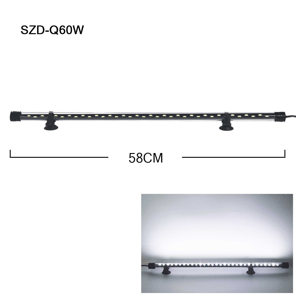 LED Aquarium Light Waterproof Fish Tank Light Aquatic Plant Light Submersible Underwater Clip Lamp Aquatic Decor