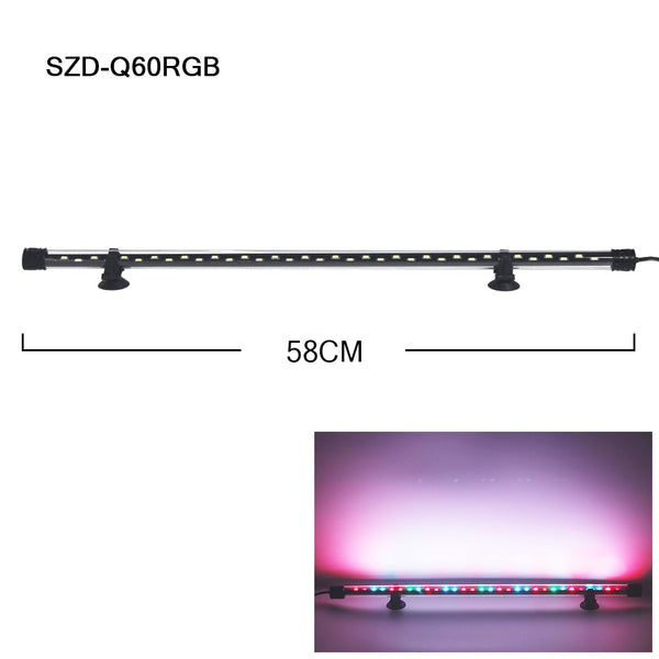 LED Aquarium Light Waterproof Fish Tank Light Aquatic Plant Light Submersible Underwater Clip Lamp Aquatic Decor