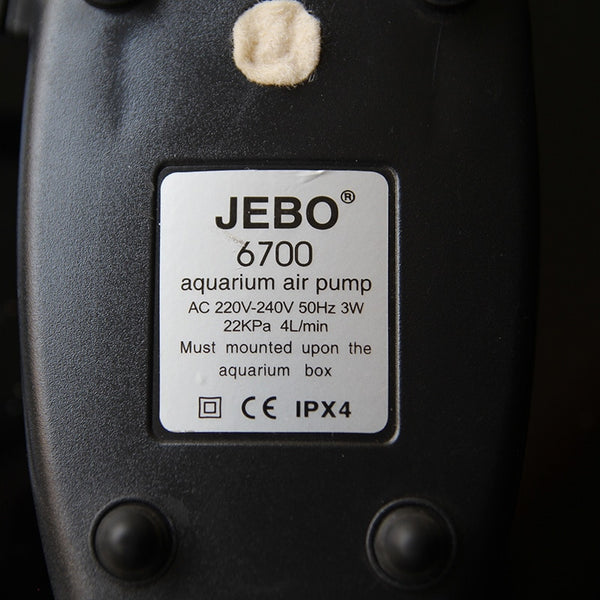 JEBO Super Aquarium Air Pump Compressor For Aquarium Fish Tank Adjustable Silent Quiet Air Control Aquarium Accessories 6100