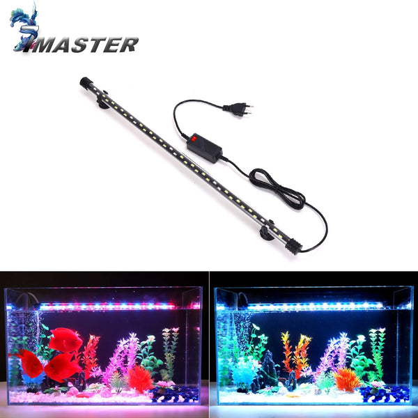 18-54CM Aquarium Light Fish Tank Submersible Light Lamp  Waterproof Underwater LED Lights Aquarium Lighting