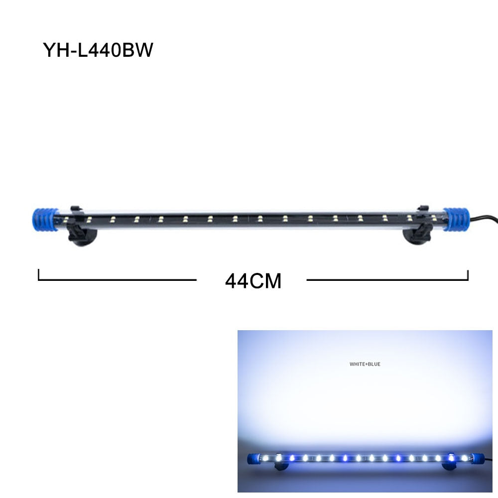 LED Aquarium Light Waterproof Fish Tank Light Aquatic Plant Light Submersible Underwater Clip Lamp Aquatic Decor