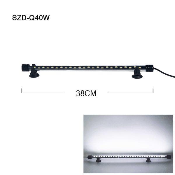 LED Aquarium Light Waterproof Fish Tank Light Aquatic Plant Light Submersible Underwater Clip Lamp Aquatic Decor