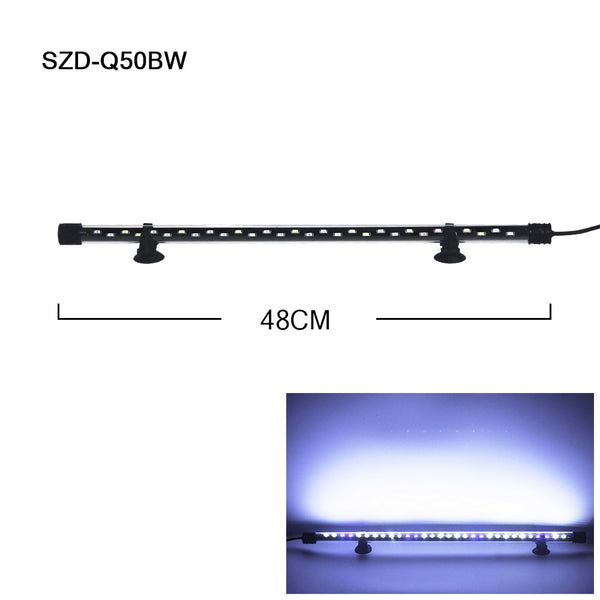 LED Aquarium Light Waterproof Fish Tank Light Aquatic Plant Light Submersible Underwater Clip Lamp Aquatic Decor