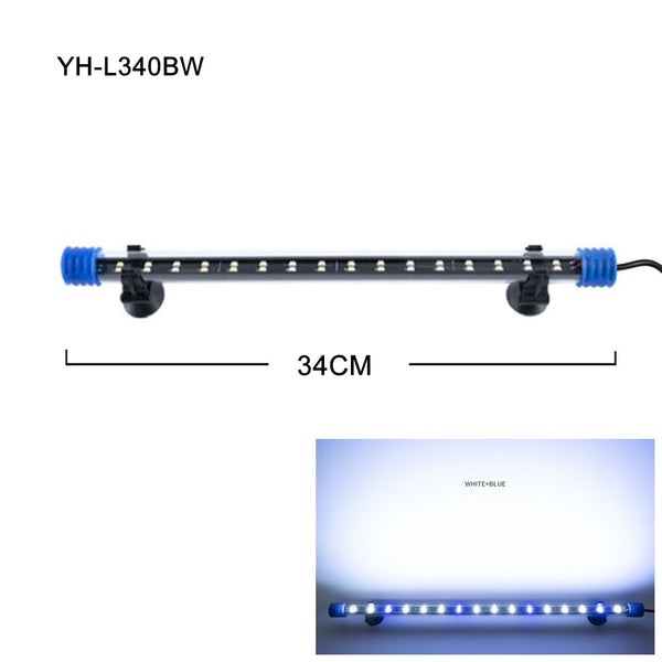 LED Aquarium Light Waterproof Fish Tank Light Aquatic Plant Light Submersible Underwater Clip Lamp Aquatic Decor