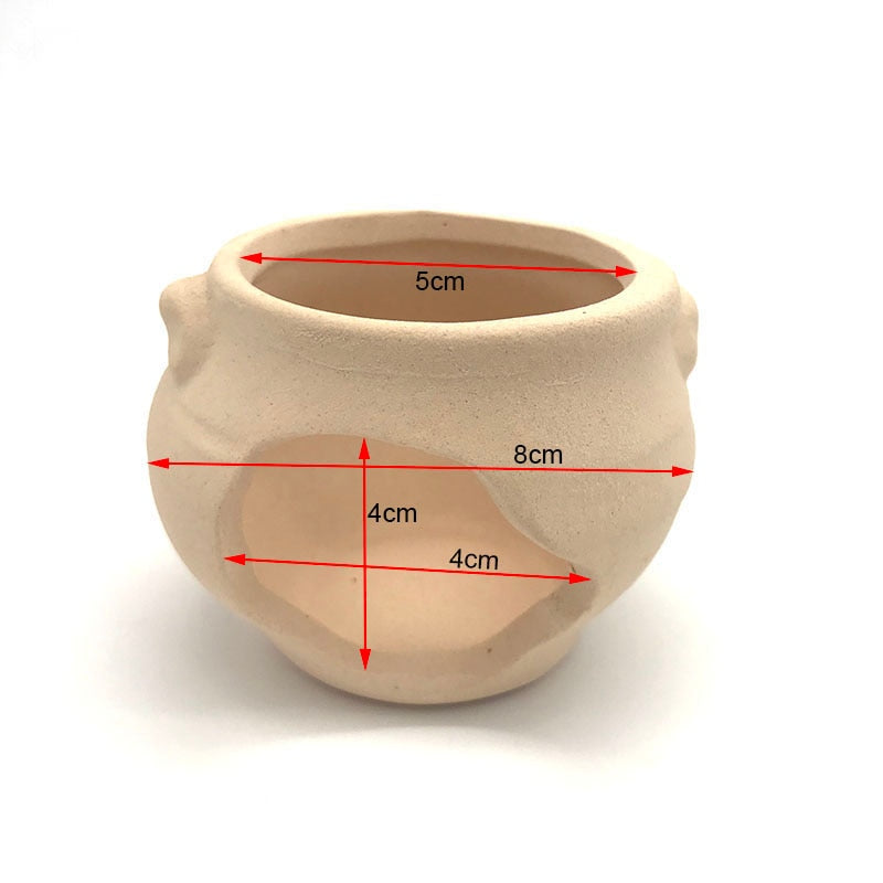 Ceramic Aquarium Decoration Fish Shrimps Shelter House Pottery Scorpion House Canister Simulation Stone Fish Tank Decor Great