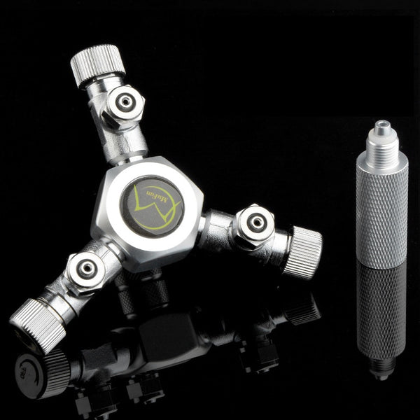 Stainless Steel Multi Way Aquarium CO2 Splitter Distributor Check Valve Solenoid Valve CO2 Regulator Rector Fish Tank Accessory
