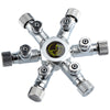 Stainless Steel Multi Way Aquarium CO2 Splitter Distributor Check Valve Solenoid Valve CO2 Regulator Rector Fish Tank Accessory