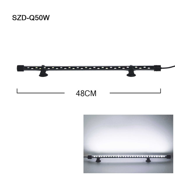 LED Aquarium Light Waterproof Fish Tank Light Aquatic Plant Light Submersible Underwater Clip Lamp Aquatic Decor