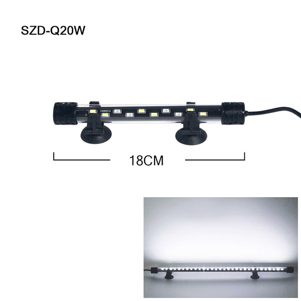 LED Aquarium Light Waterproof Fish Tank Light Aquatic Plant Light Submersible Underwater Clip Lamp Aquatic Decor