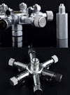 Stainless Steel Multi Way Aquarium CO2 Splitter Distributor Check Valve Solenoid Valve CO2 Regulator Rector Fish Tank Accessory
