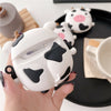 Cartoon Sitting Cow Headphone Cover For Wireless Bluetooth Silicone 1 2 Generation Protective Shell