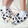 Cartoon Cute Plush Cow Warm And Thick Slippers