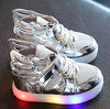 Children Baby Luminous Shoes Boys Girls Flying Wing Light Up Colorful Glowing Sneakers Kids Leisure Sports Christmas Halloween