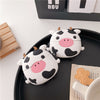 Cartoon Sitting Cow Headphone Cover For Wireless Bluetooth Silicone 1 2 Generation Protective Shell