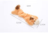 Dog Plush Chew Toy Cute Animal Shape Body Stretchable