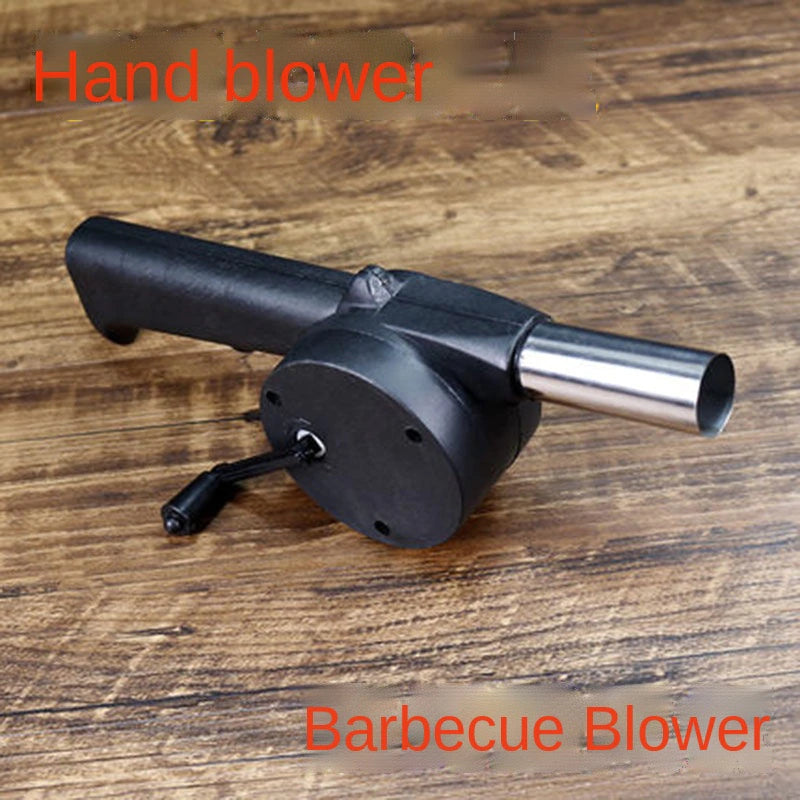 Hand Blower Household Hand Portable Barbecue Blower Small Hair Dryer Outdoor Barbecue Accessories Tools