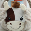 New Plush Toy Cow Basket