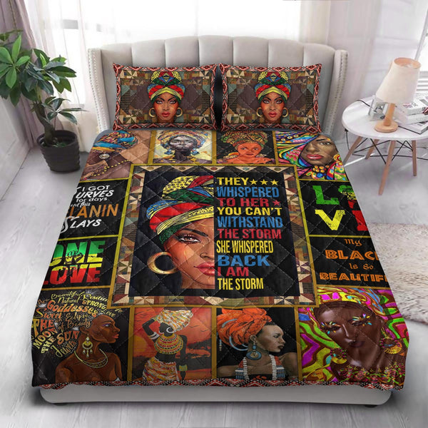 BWM African Culture I Am The Storm  Quilt Bedding Set