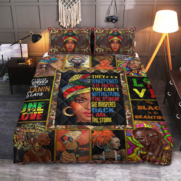 BWM African Culture I Am The Storm  Quilt Bedding Set