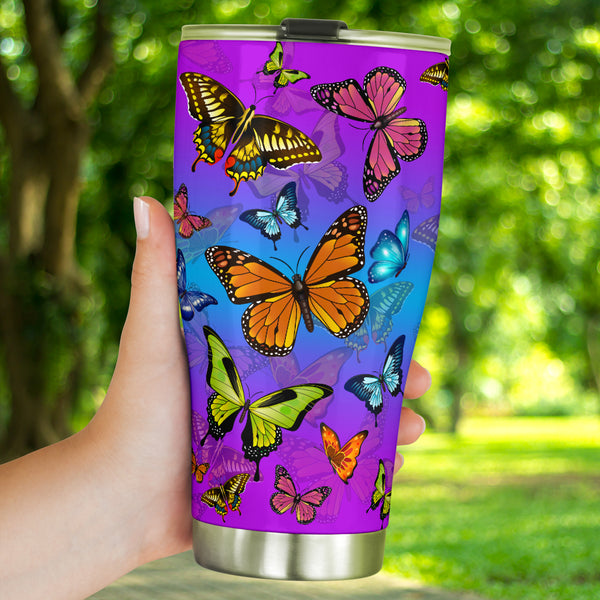 Butterfly Tumbler - Butterfly Stainless Steel Tumbler