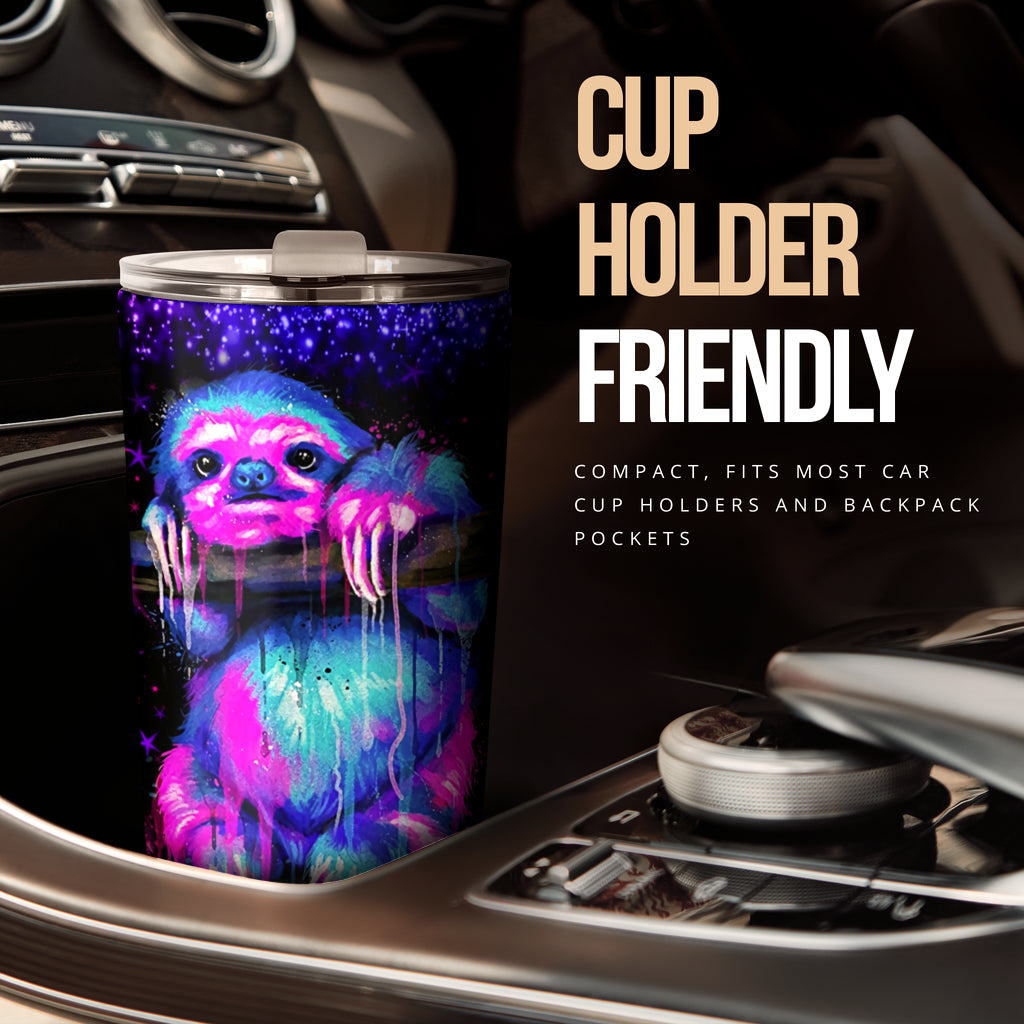 Sloth Art Tumbler - Love Sloth Art Stainless Steel Tumbler