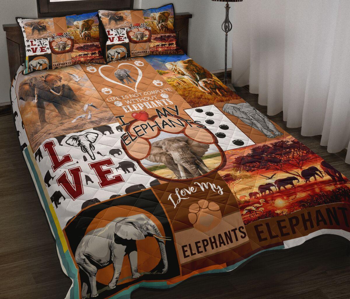 Elephant Life Is Not Complete Quilt Bedding Set Bedroom Decoration Duvet Set Twin/Queen/King Size Bedding