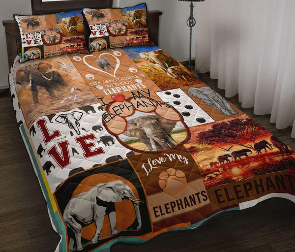 Elephant Life Is Not Complete Quilt Bedding Set Bedroom Decoration Duvet Set Twin/Queen/King Size Bedding